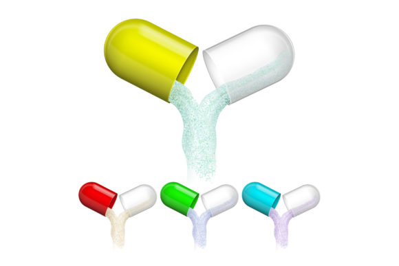 Download Pharmacy Medicament Opened Capsules Set - Medicament Collection