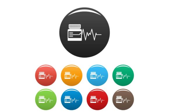 Download Medicament Icons Set Color Vector - Medicament Collection