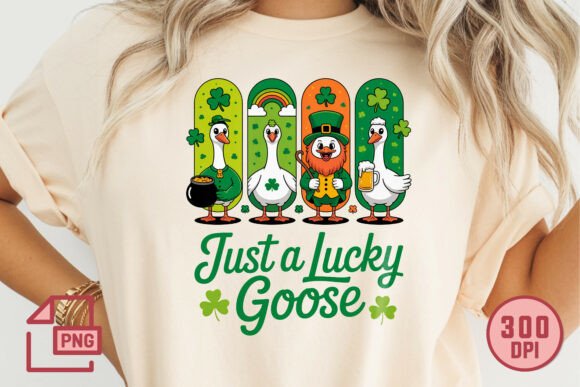 Download Just a Lucky Goose PNG Design - Premium Resources